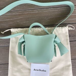 Acne Studios Micro Tote in Pastel Green